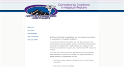 Desktop Screenshot of northerncoloradohospitalists.com